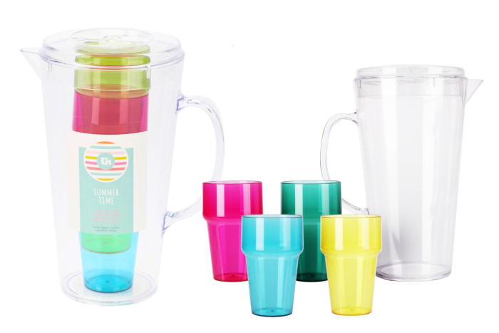 Drinks Pitcher with 4 Cups 
