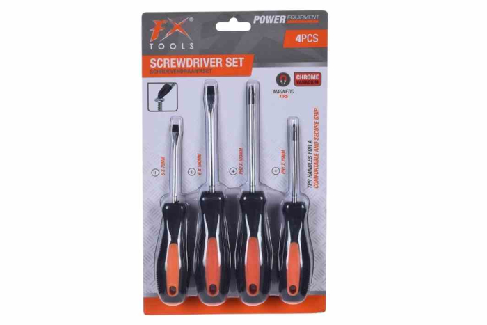 Screwdriver Set - 4pcs, Carded