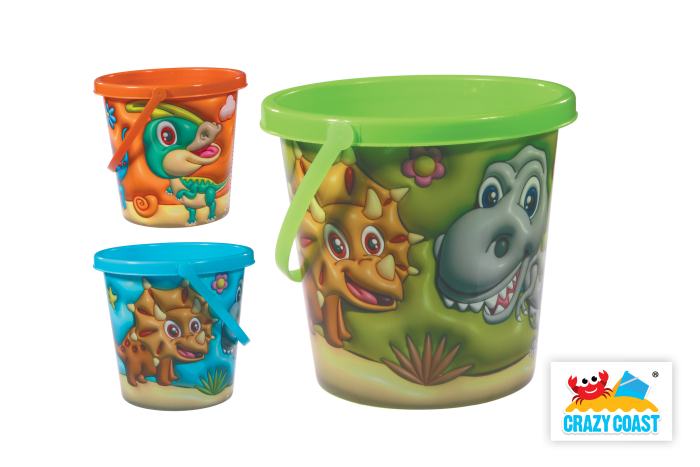 3D Lenticular Dinosaur Bucket 