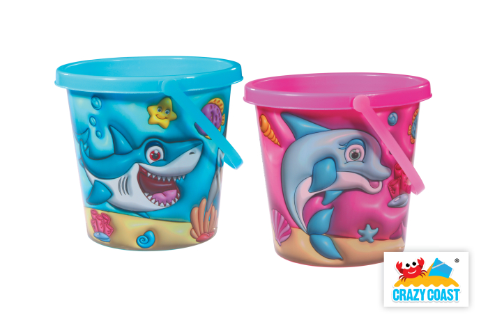 3D Lenticular Round Sealife Bucket 