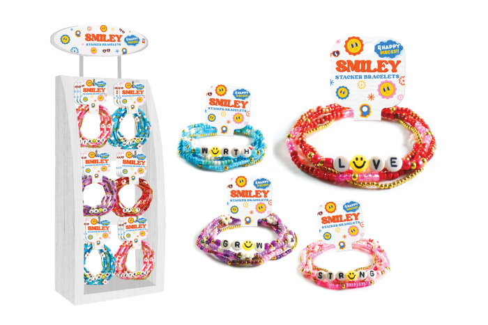 Smiley Stacker Bracelet Set