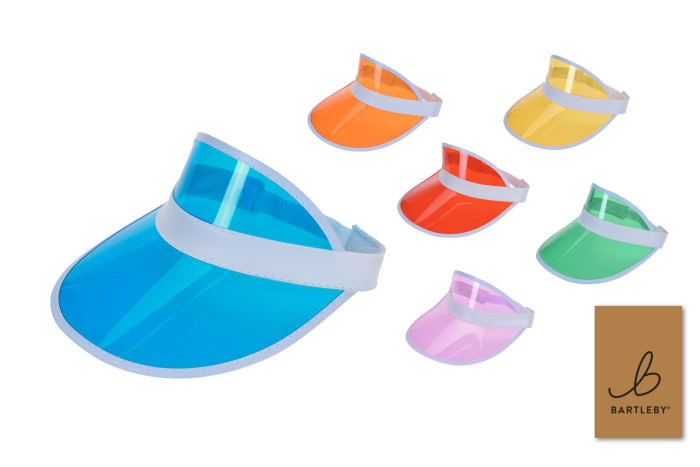 Bright Colour Elastic Sun Visor, Asstd