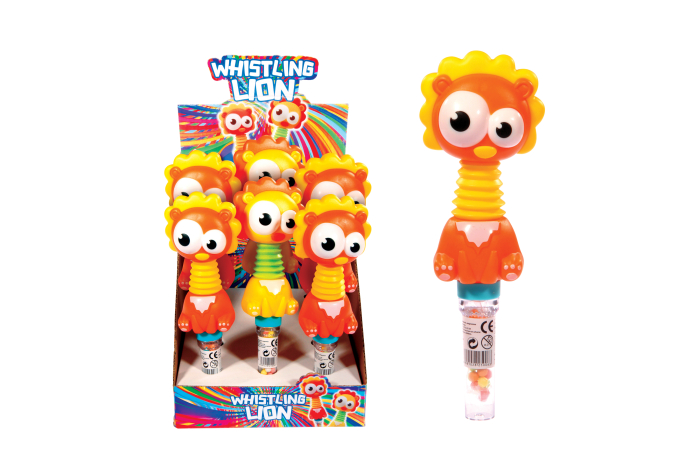 Whistling Lion Sweets Toy, In Display 