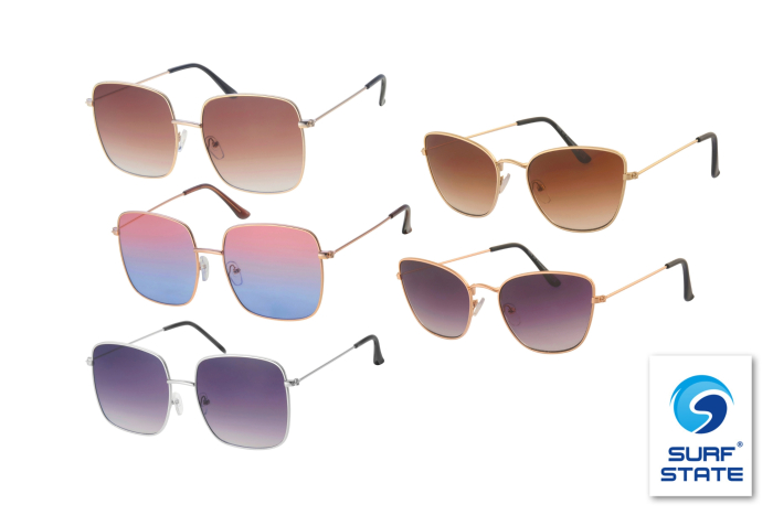 Ladies Metal Frame Sunglasses 