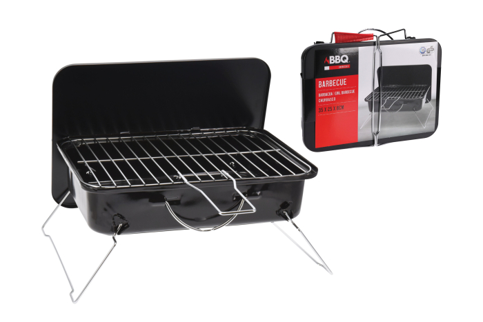 BBQ Charcoal Grill, Rectangle 