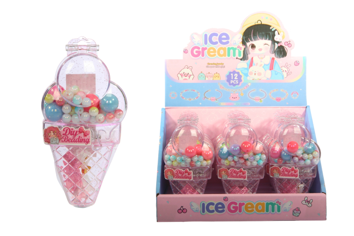 Ice Cream Shaped Jewellery Making Set - In Display 
