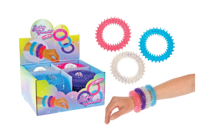 Spikey Bracelet With Glitter Effect - In Display 