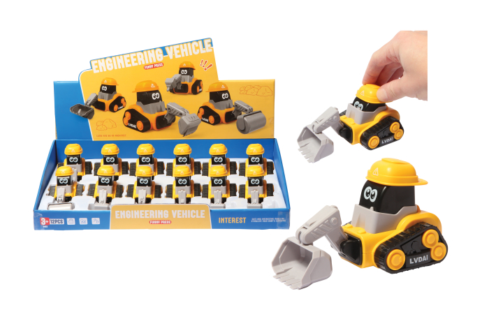 Press & Go Construction Trucks, In Display