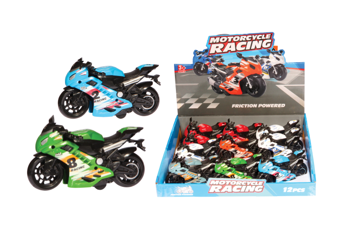 Friction Racing Motorbike, In Display