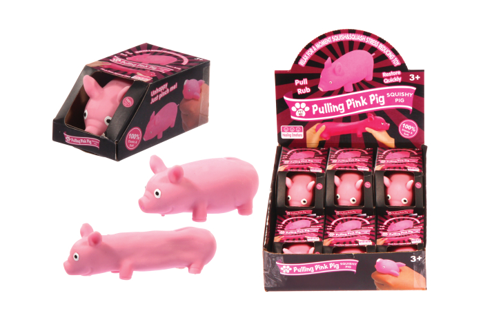 Squishy Stretchy Pig, Boxed, In Display