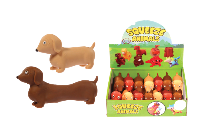 Stretchy Sausage Dog, In Display
