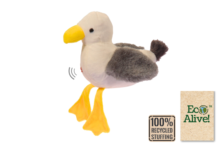 Soft Seagull with Sounds - Eco Alive™
