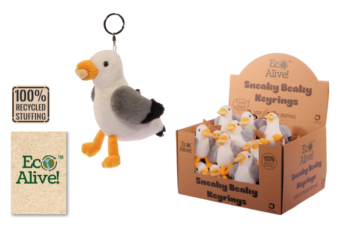 Seagull With Chip Key Ring - Eco Alive™