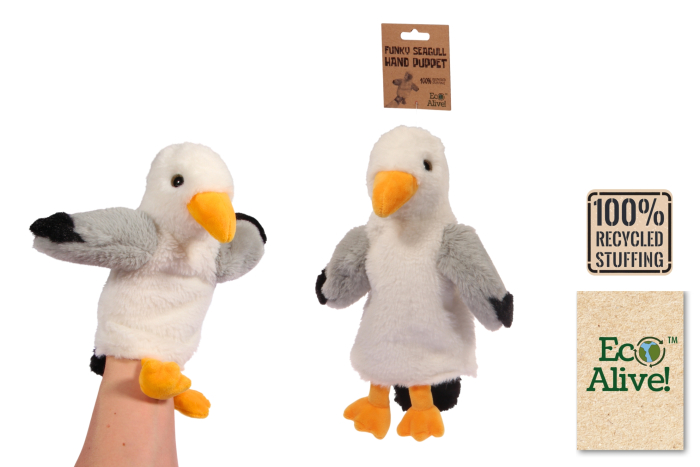 Funky Seagull Hand Puppet - Eco Alive™