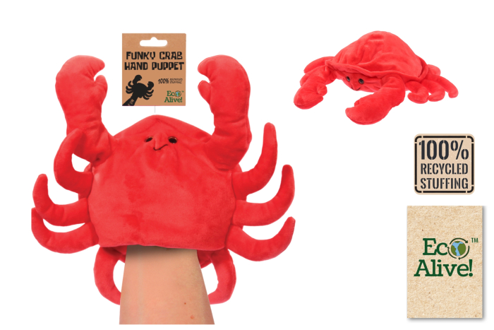 Funky Crab Hand Puppet - Eco Alive™