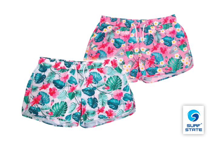 Ladies Floral Swim Shorts - Assorted 