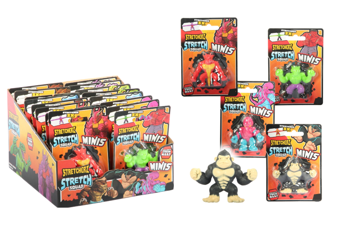 Stretchy Squad Figures, Carded