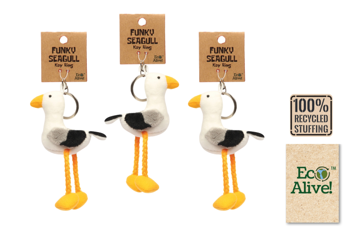 Funky Seagull Keyring - Bulk Pack