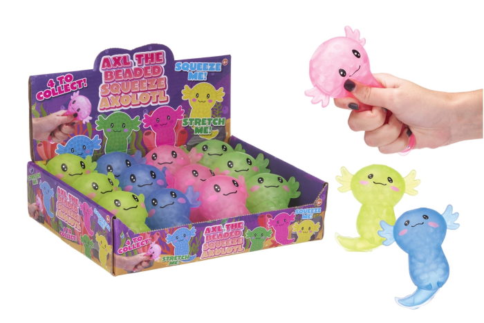 Squeezy Axolotl - Beads, In Display