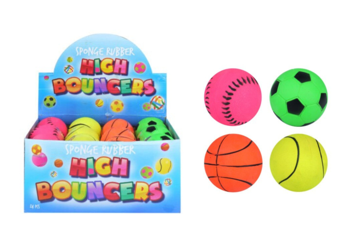 Rubber Sports Ball 2.5"