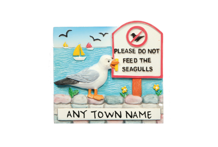 Seagull Sign Magnet - Town Named