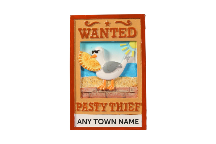 Wanted Pasty Thief Magnet - Town Named