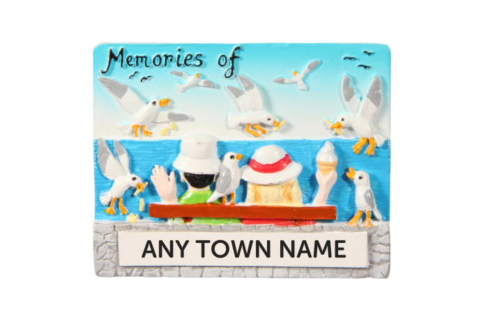 Greedy Seagulls Magnet - Town Named