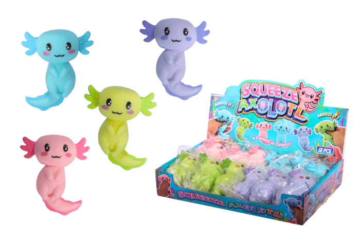 Squeezy Axolotl, Assorted - In Display