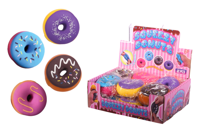 Squeezy Donut, Assorted - In Display