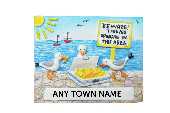 Hungry Gulls Magnet - Town Named