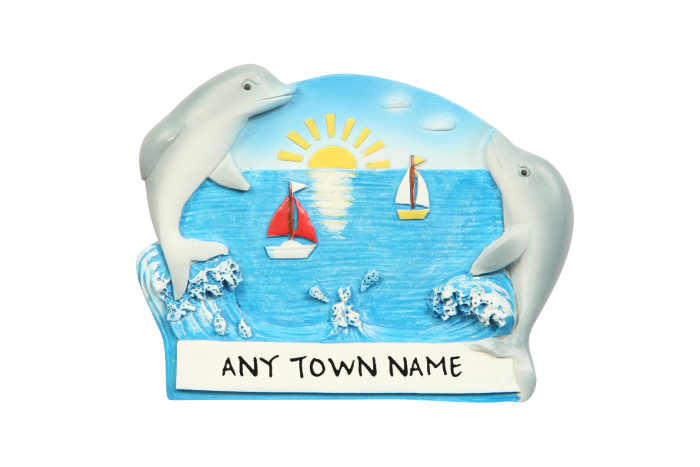 Dolphins Magnet - Town Named