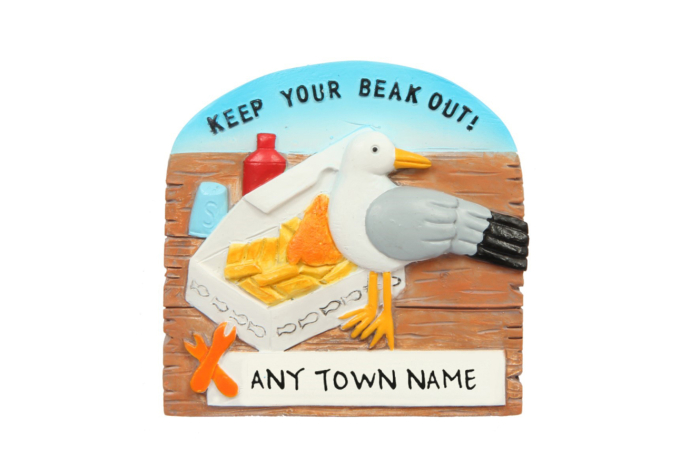 Seagull Beak Out Magnet - Town Named