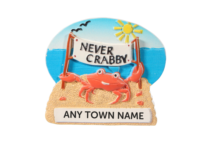 Never Crabby Magnet - Town Named