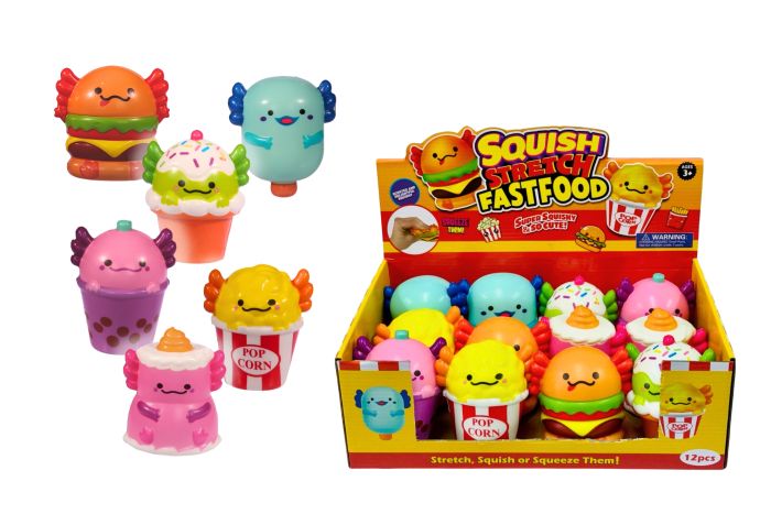 Squishy Axolotl Fast Food, In Display 