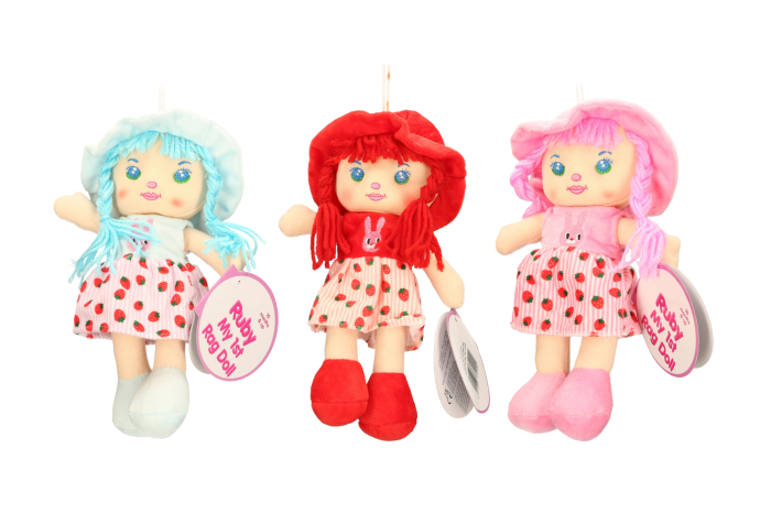 Large Rag Doll, 3 Assorted 