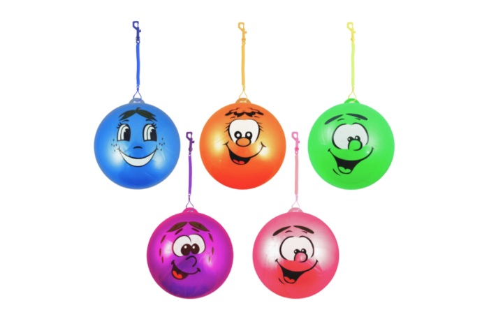 *FLAT* Playball on Cord - Smelly Fruit, 9''