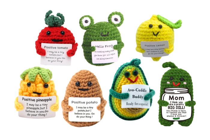 Knitted Characters - Positive Vibes