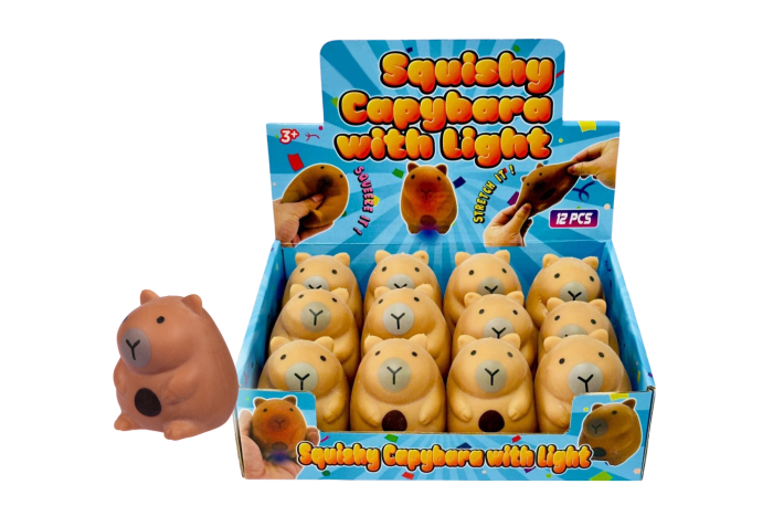 Squishy Capybara - Light Up, In Display