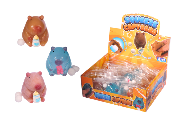 Squishy Capybara, Gel Filled - In Display