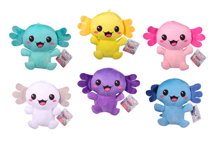 Soft Axolotl, 22cm - 6 Assorted