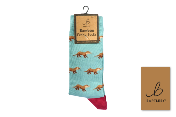 Ladies Funky Bamboo Socks - Country Otters