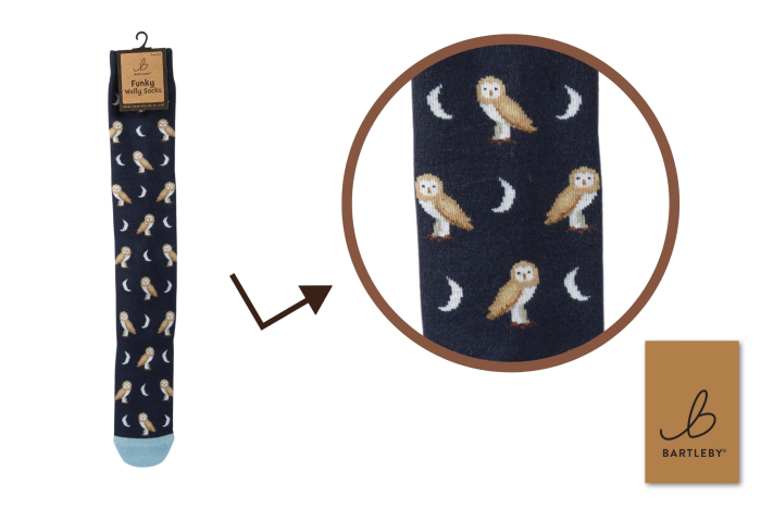 Funky Welly Socks - Barn Owl