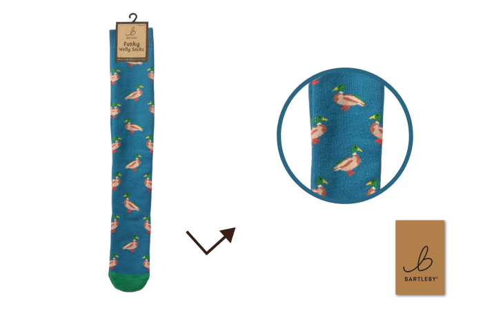 Funky Welly Socks - Country Mallard