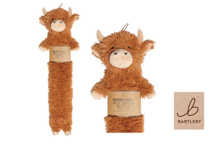 Long Hot Water Bottle, Highland Cow
