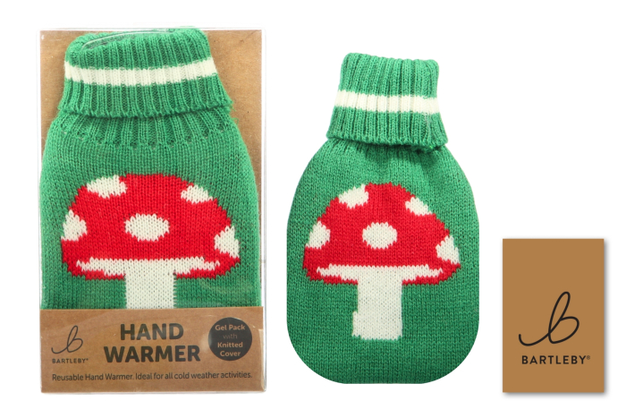 Knitted Hand Warmer - Toadstool