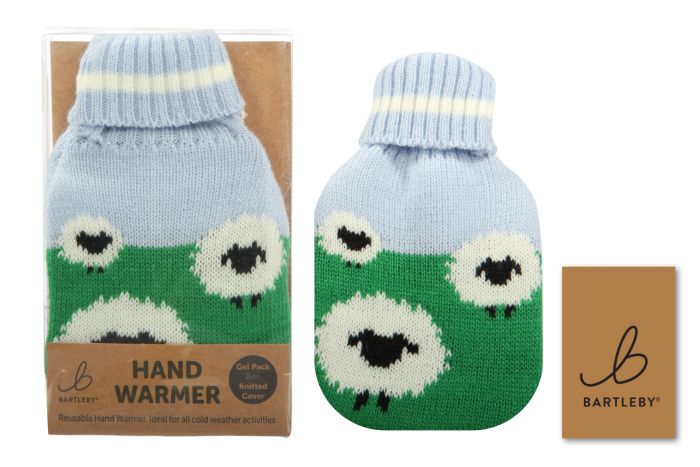 Knitted Hand Warmer - Sheep Field
