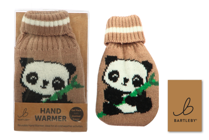 Knitted Hand Warmer - Panda