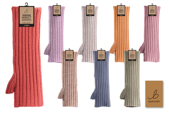 Ladies Wrist Warmer, Long Ribbed
