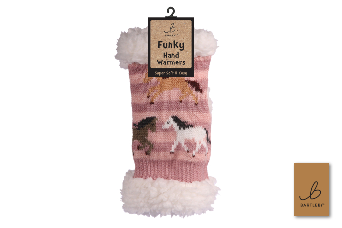 Sherpa Wrist Warmer - Galloping Horses