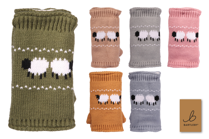 Tube Gloves - Sheep Design